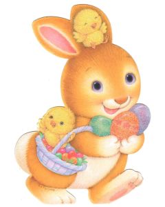 Easter Card - Bunny & Chicks