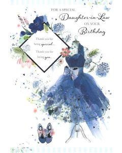 DAUGHTER-IN-LAW Card - Blue Dress
