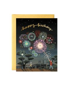 Birthday Card - Fireworks