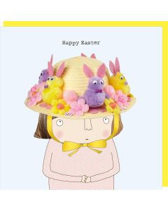 Easter Card - Bunny Bonnet