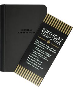 Birthday & Address Book - Black cover