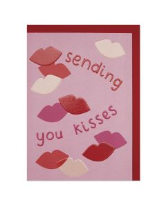 Greeting Card - Sending Kisses