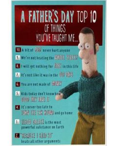 Father's Day Card - Top 10 Things