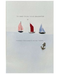 Father's Day - From Daughter - Three yachts & anchor 