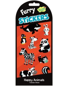 Furry Stickers - Happy Animals