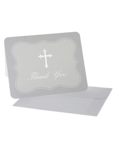 Thank You Cards - Silver Cross (10 cards)