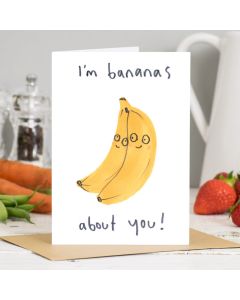 Greeting Card - Bananas About You