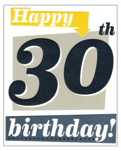 'Happy 30th Birthday!' Greeting Card