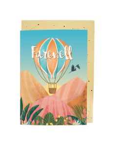BIG Card - Farewell (Hot Air Balloon)