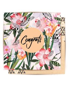 CONGRATULATIONS Card - Floral Congrats