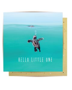 Greeting Card - Hello Little One (Turtle)
