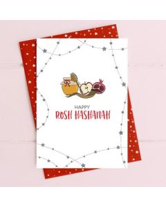Jewish New Year Card - Fruit & Honey
