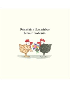 Greeting Card - Between Two Hearts