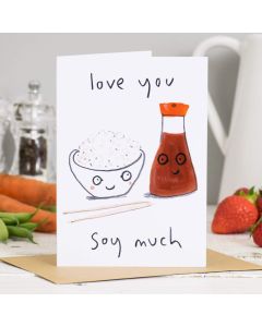 Greeting Card - Love You Soy Much
