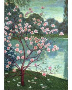 Greeting Card - Magnolia by Wilhelm List