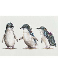 Greeting card - Penguin Parade