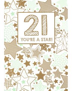 BIG Card - 21 You're a Star