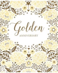Golden Anniversary - Gold Flowers