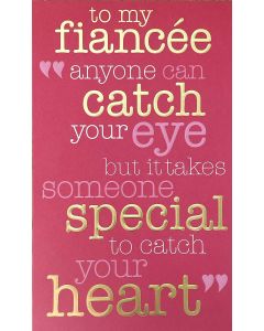 Fiancee Valentine card - 'Catch your eye'