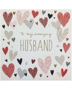 Valentine Card - To My Amazing HUSBAND 