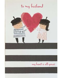 Husband Valentine card - Couple in berets