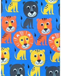 Folded Wrapping Paper - Lions & Tigers