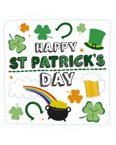 St. Patrick's Day Card- Lucky Icons