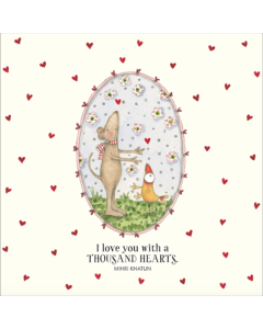 Greeting Card - I Love You with a Thousand Hearts
