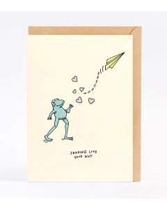 Greeting card - Love frog